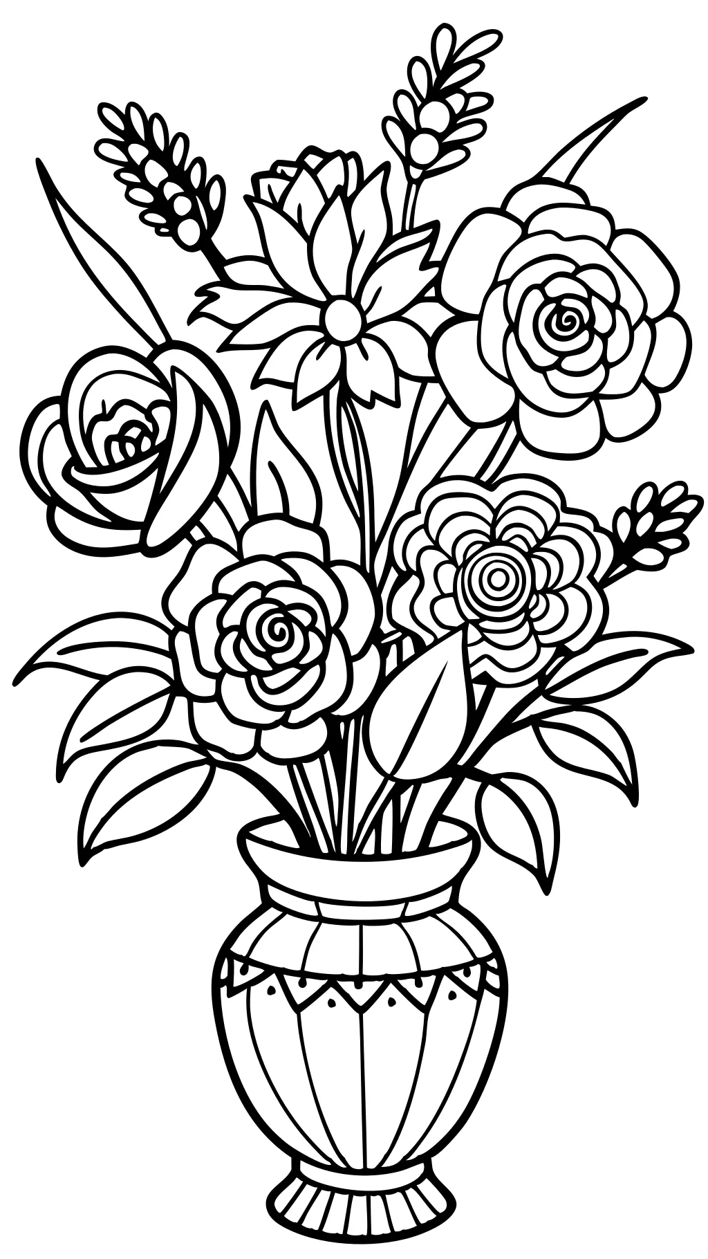 coloriage de bouquet